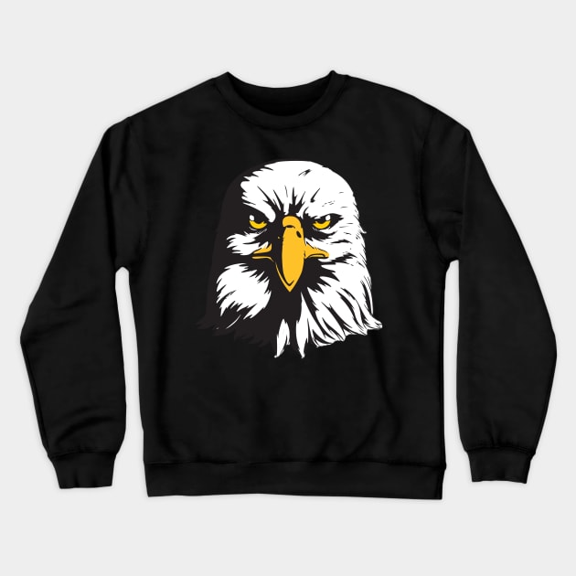 American eagle - bald eagle face design Crewneck Sweatshirt by Bravowear